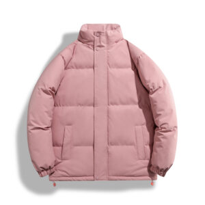 Solid-color Womens Windproof And Warm Jacket