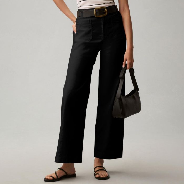 Plus-size High-waisted Slimming Solid-color Suit Pants - Image 4