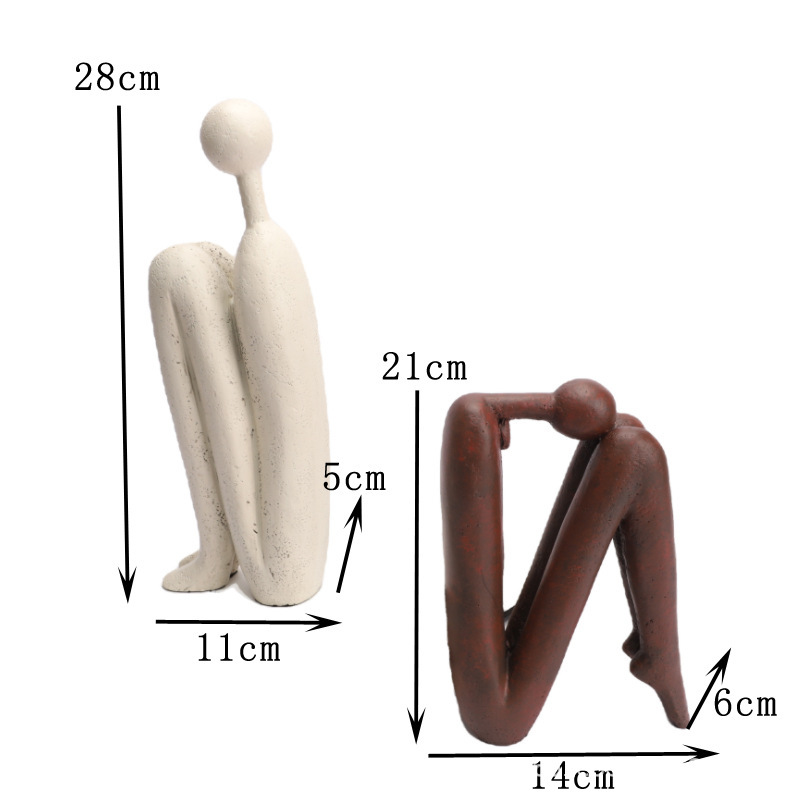 Simple And Modern Resin Abstract Character Book By Office, Study, Home Furnishings And Furnishings - Image 3