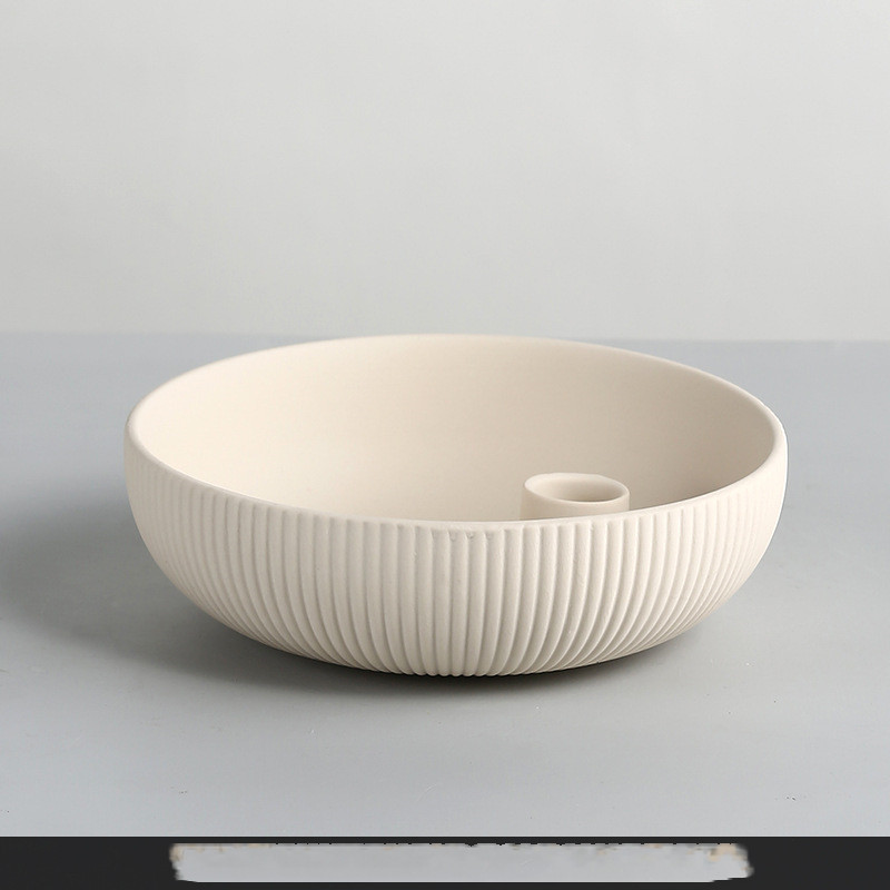 Simple Ceramic Candle Tray Candle Holder Candle Utensils - Image 5