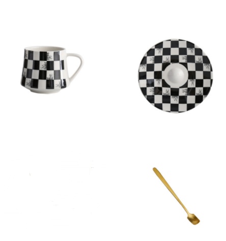 Turkish Ceramic Coffee Cup And Saucer Set - Image 2